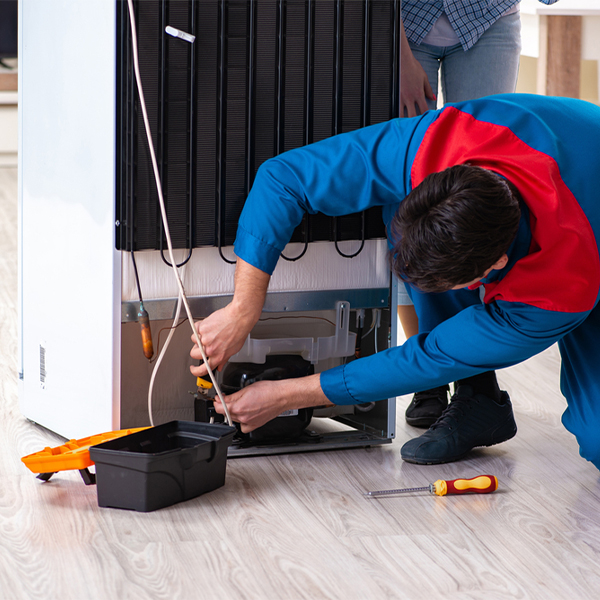 how much do you charge for refrigerator repair services in Vallonia